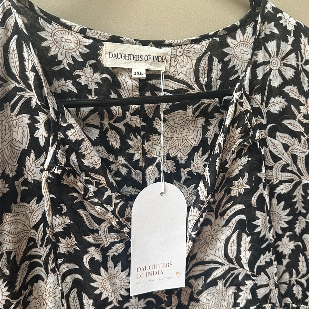Daughters of India, Kyra Midi Dress Pepper 2XL (US size 12-14) NWT - Picture 6 of 7